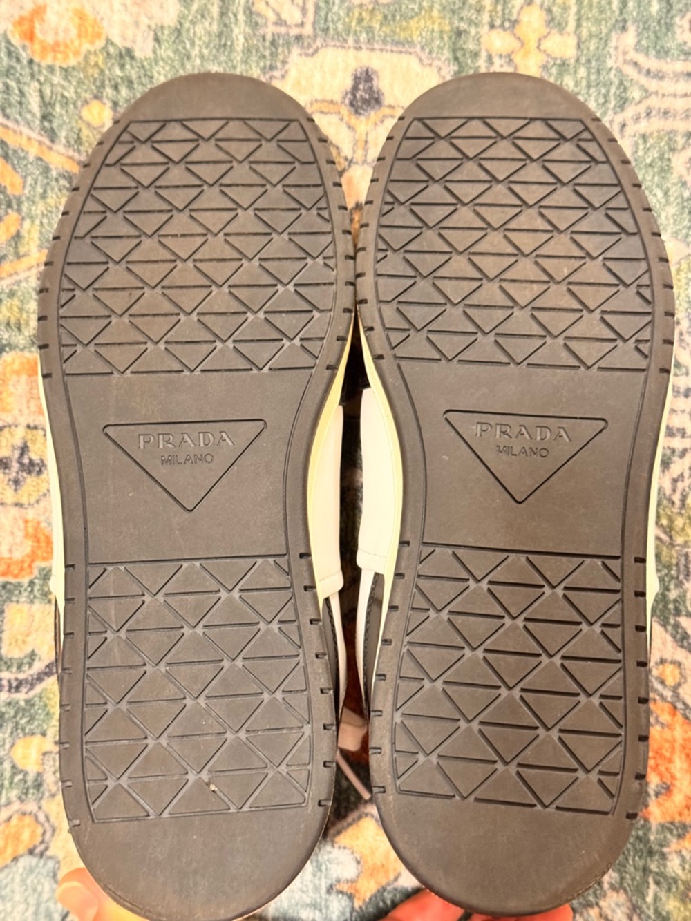 Prada Downtown Leather Sneakers - Picture 5 of 12